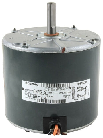 51-102500-06 OEM Rheem, Ruud, Sure Comfort, Weather King, Condenser Motor 1/5HP 1PH 1SPD 460V 825RPM
