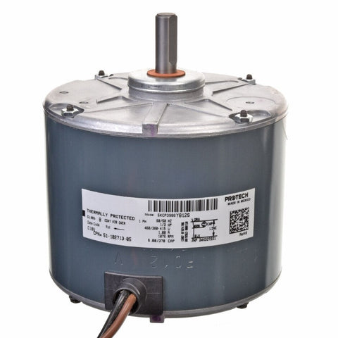 51-102713-08 OEM Rheem, Ruud, Sure Comfort, Weather King, Condenser Motor 1/5HP 1H 1SPD 380/415/460V 1075RPM