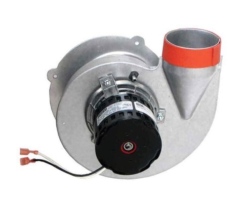 70-101087-81 OEM Rheem, Ruud, Sure Comfort, Weather King, Induced Draft Blower With Gasket 120V Discharge Right