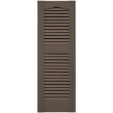 Mid-America, Vinyl Shutters, Louvered Shutters, Cathedral Top, Lengths 75"- 80", Widths 12" or 14.5"
