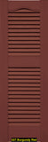 Mid-America, Vinyl Shutters, Louvered Shutters, Cathedral Top, Lengths 75"- 80", Widths 12" or 14.5"