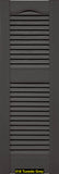 Mid-America, Vinyl Shutters, Louvered Shutters, Cathedral Top, Lengths 75"- 80", Widths 12" or 14.5"
