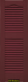 Mid-America, Vinyl Shutters, Louvered Shutters, Cathedral Top, Lengths 75"- 80", Widths 12" or 14.5"