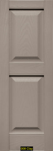 Mid-America, Vinyl Shutters, Raised Panel Shutters, Lengths 43"- 51", Widths 12" or 14 3/4"
