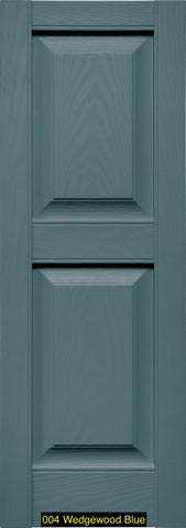 Mid-America, Vinyl Shutters, Raised Panel Shutters, Lengths 55"- 63", Widths 12" or 14 3/4"