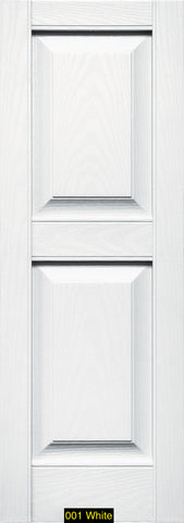 Mid-America, Vinyl Shutters, Raised Panel Shutters, Lengths 31"- 39", Widths 12" or 14 3/4"