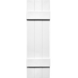 Mid-America, Vinyl Shutters, Board-n-Batten, Lengths 80", Width 14" ,4 Board Joined
