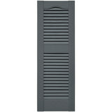 Mid-America, Vinyl Shutters, Louvered Shutters, Cathedral Top, Lengths 75"- 80", Widths 12" or 14.5"