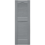 Mid-America, Vinyl Shutters, Louvered Shutters, Cathedral Top, Lengths 25"- 36", Widths 12" or 14.5"