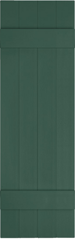 Mid-America, Vinyl Shutters, Board-n-Batten, Lengths 55"- 75", Width 14" ,4 Board Joined