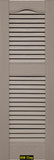 Mid-America, Vinyl Shutters, Louvered Shutters, Cathedral Top, Lengths 25"- 36", Widths 12" or 14.5"